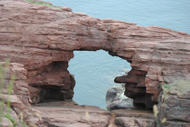 Natural Rock Arch — Red, Serene, Photograph