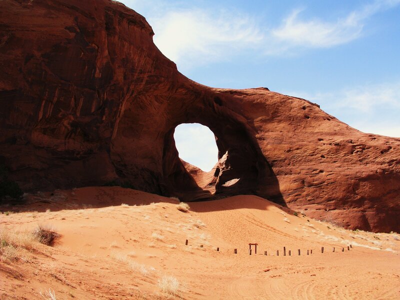 Natural Rock Arch — Red