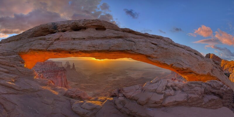 Natural Rock Arch — Sunrise
