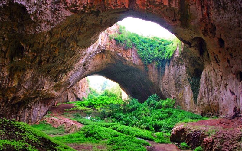 Natural Rock Arches — Green
