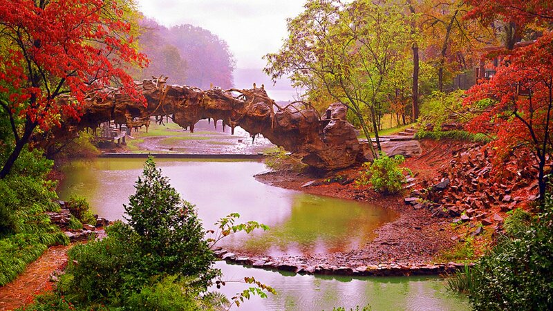 Natural Rock Bridge — Red