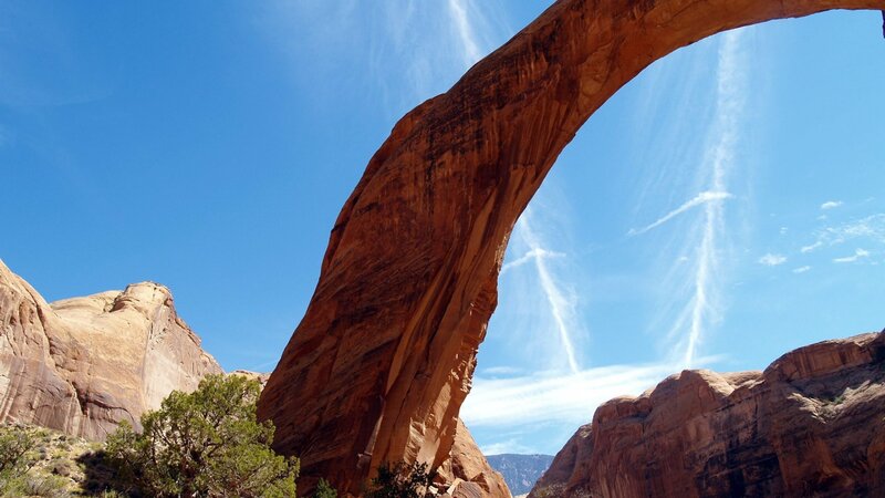 Natural Sandstone Arch — Blue, Serene