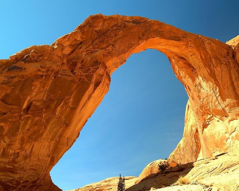Natural Sandstone Arch — Blue