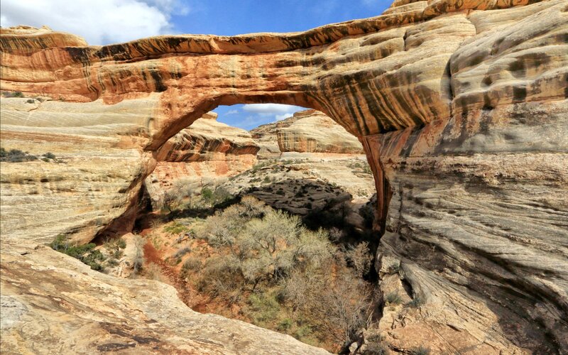 Natural Sandstone Arch — Brown, Serene
