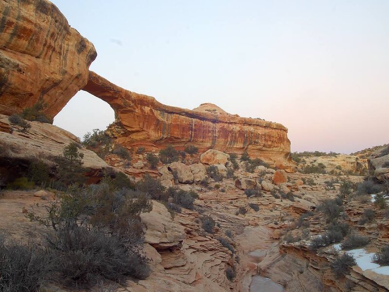 Natural Sandstone Arch — Orange