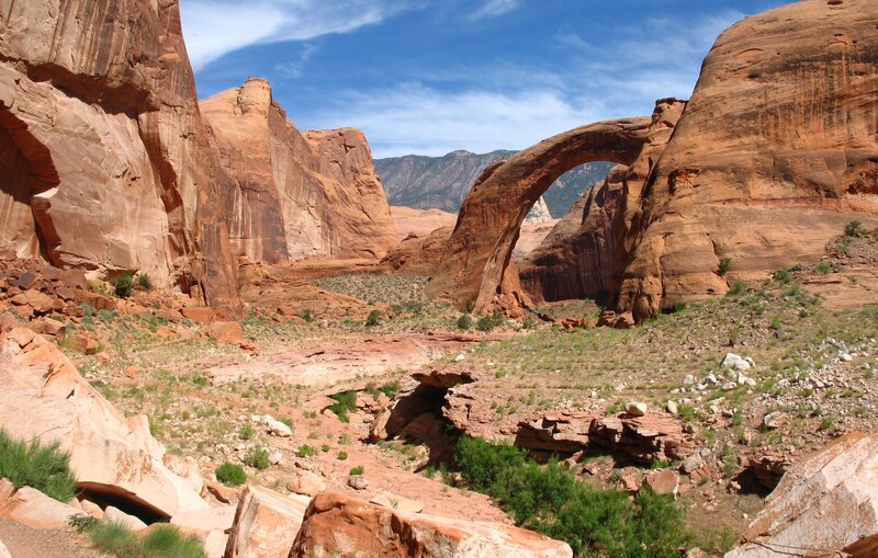 Natural Sandstone Arch — Red