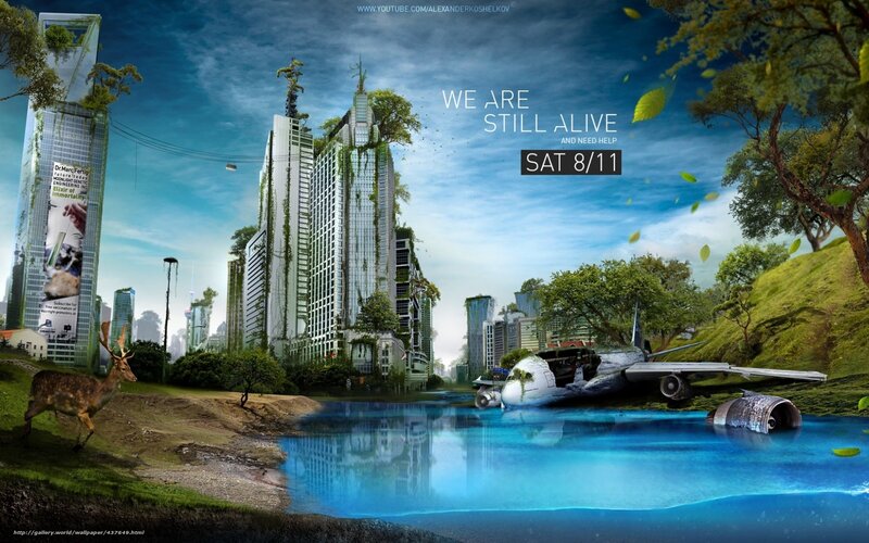 nature reclaiming city
