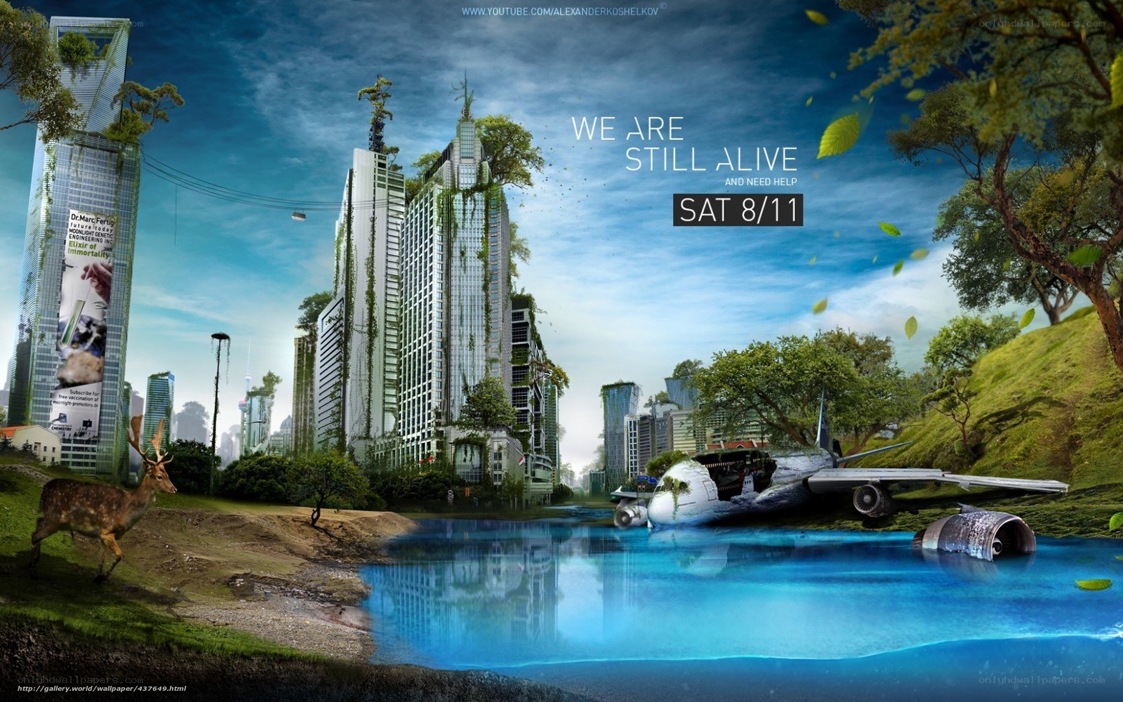 nature reclaiming city