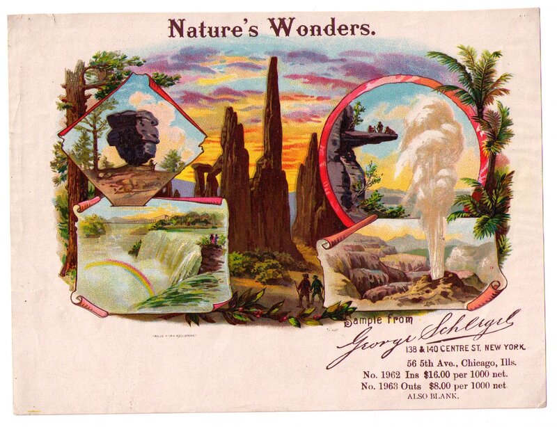 Nature's Wonders postcard
