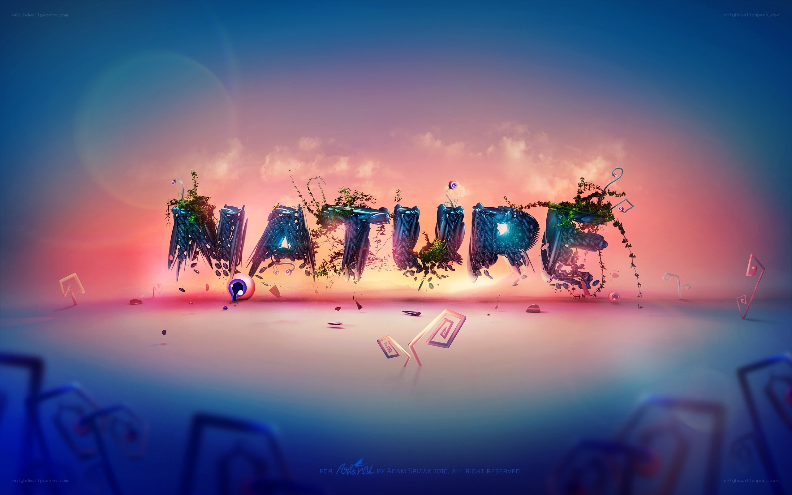 Nature text art