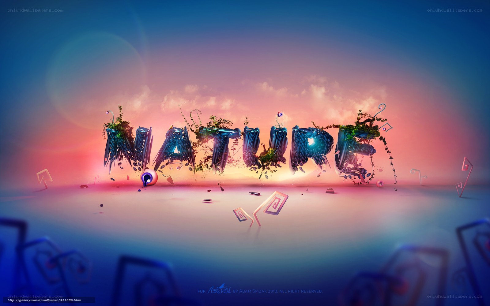 Nature text art