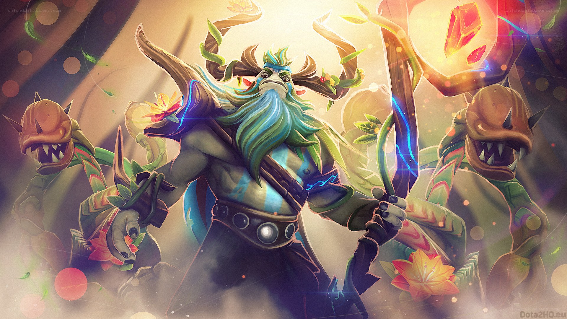 Nature-themed fantasy character art