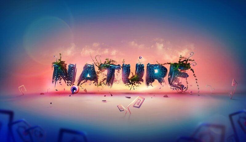 Nature word art design