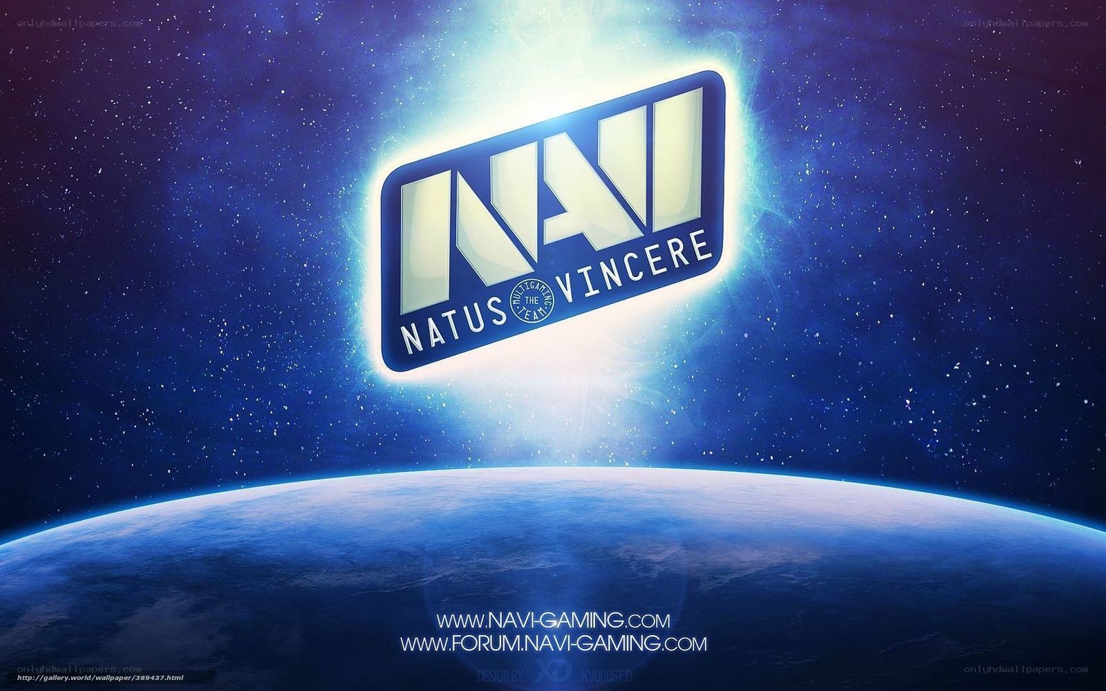 Natus Vincere logo in space