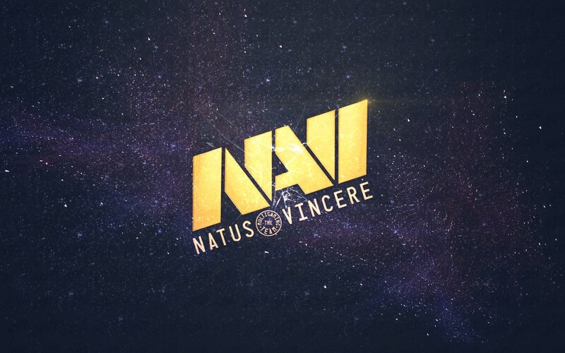Natus Vincere logo on space background