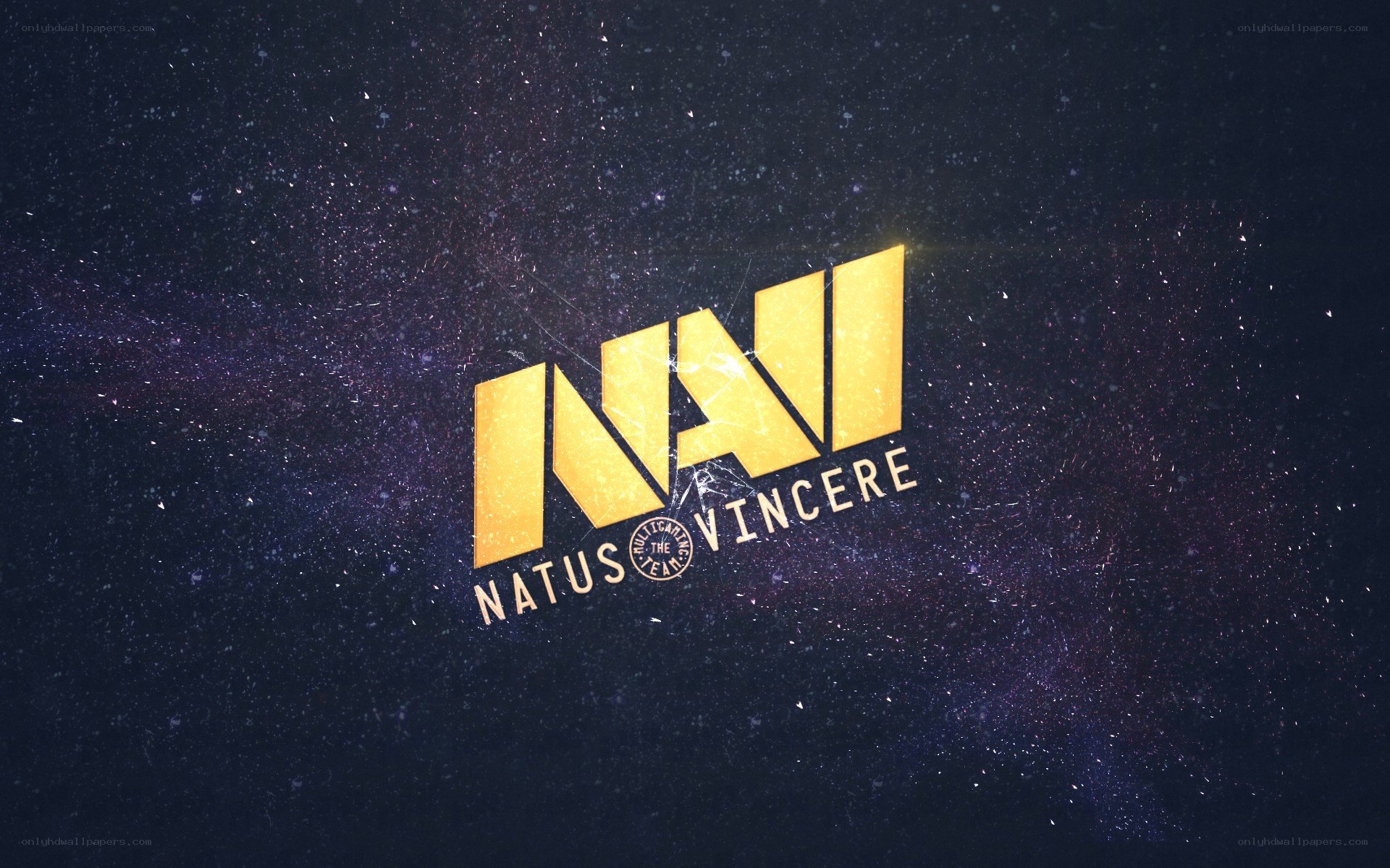 Natus Vincere logo on space background