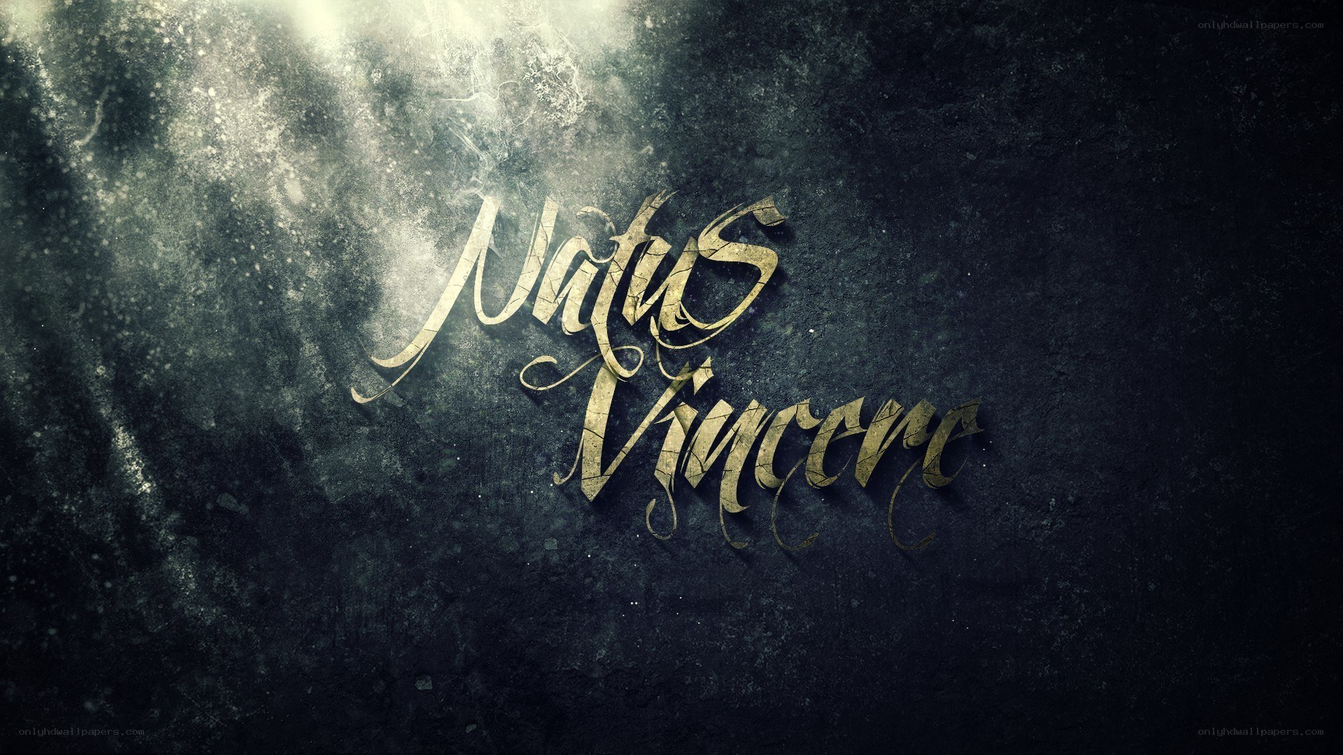 Natus Vincore text art