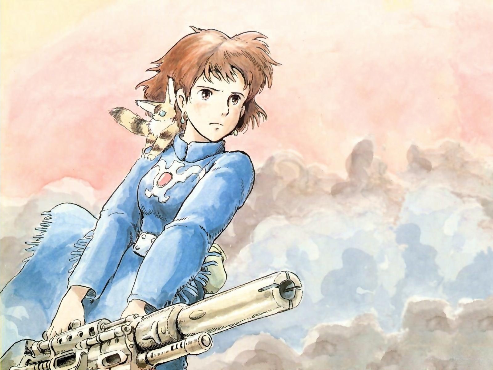 Nausicaä with a small creature