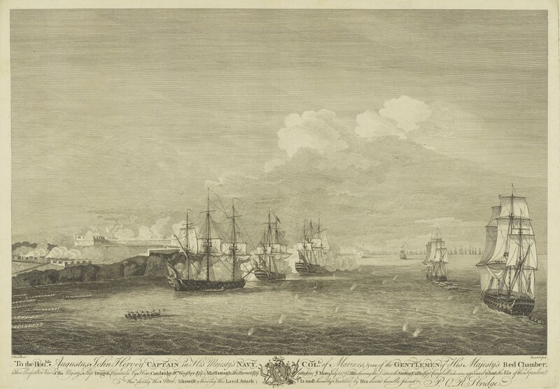 Naval Battle Scene — Black