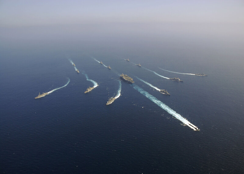 Naval Fleet Formation — Blue, Dramatic