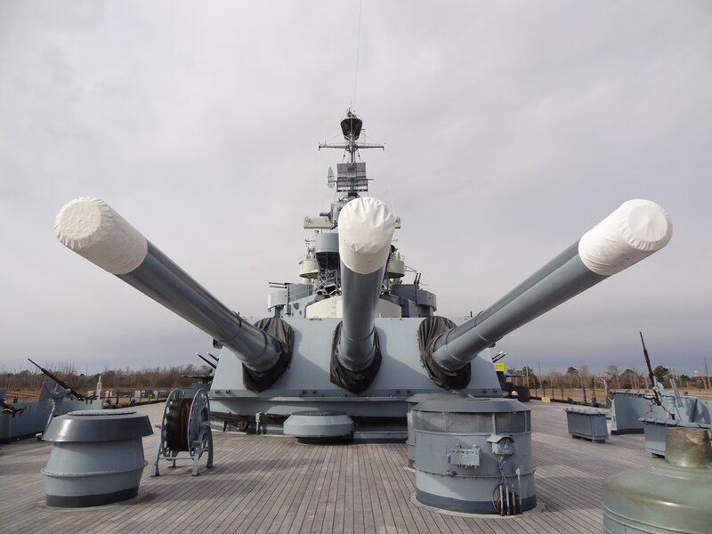 Naval Gun Turrets — Gray, Overcast