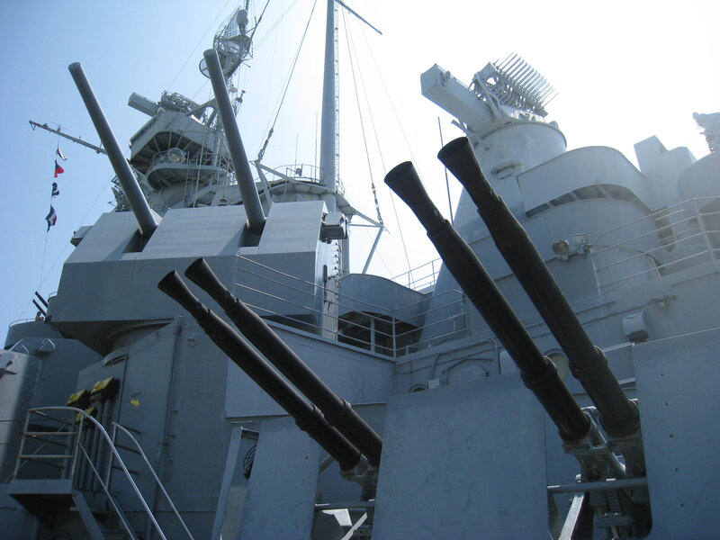 Naval Guns on Ship
