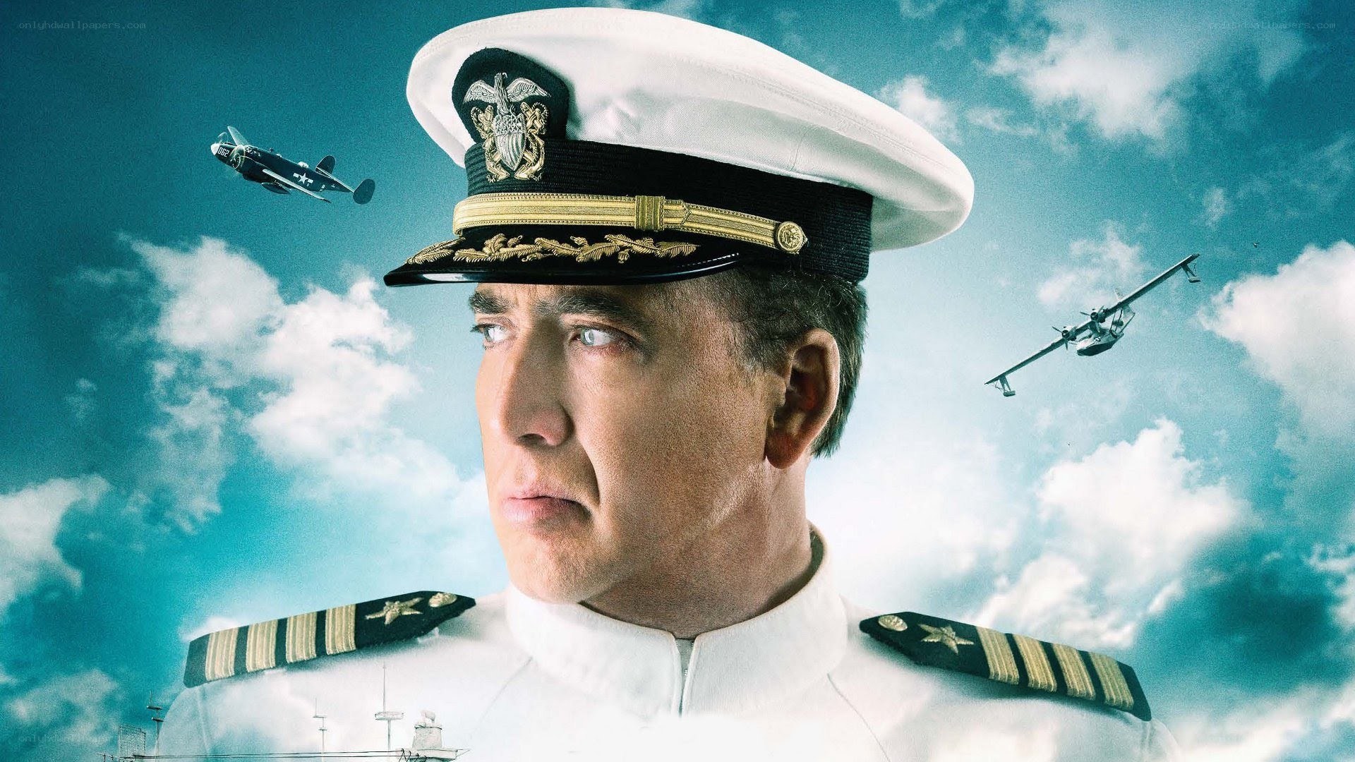 naval officer with planes