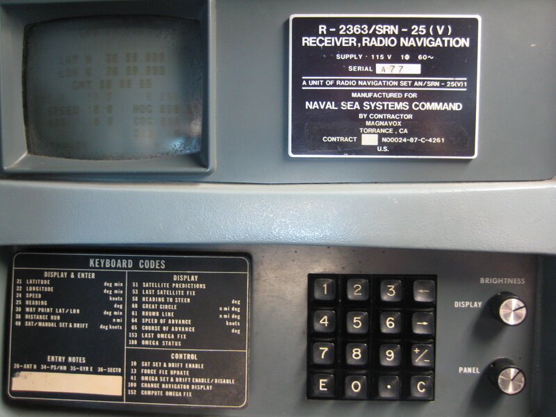 Naval radio navigation receiver