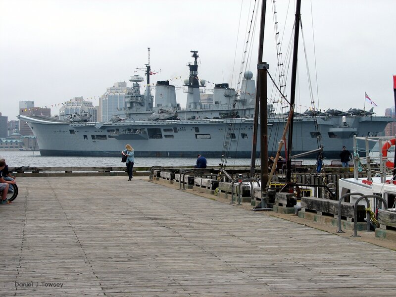 Naval ship at dock
