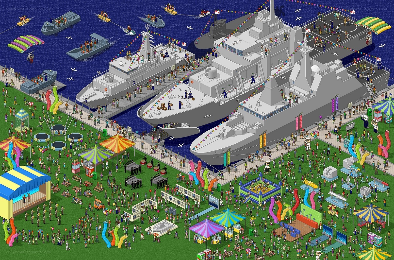 Naval ship festival event