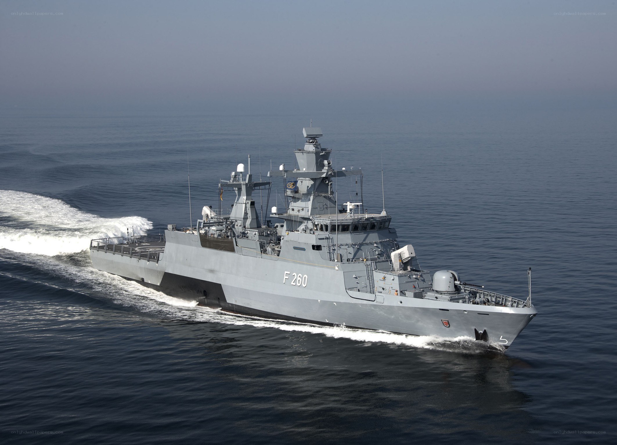 Naval vessel at sea