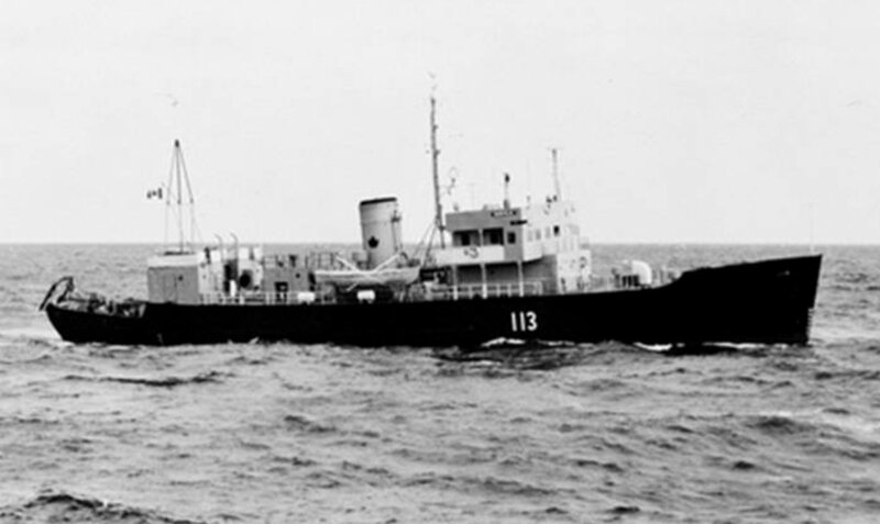 Naval Vessel at Sea — Black