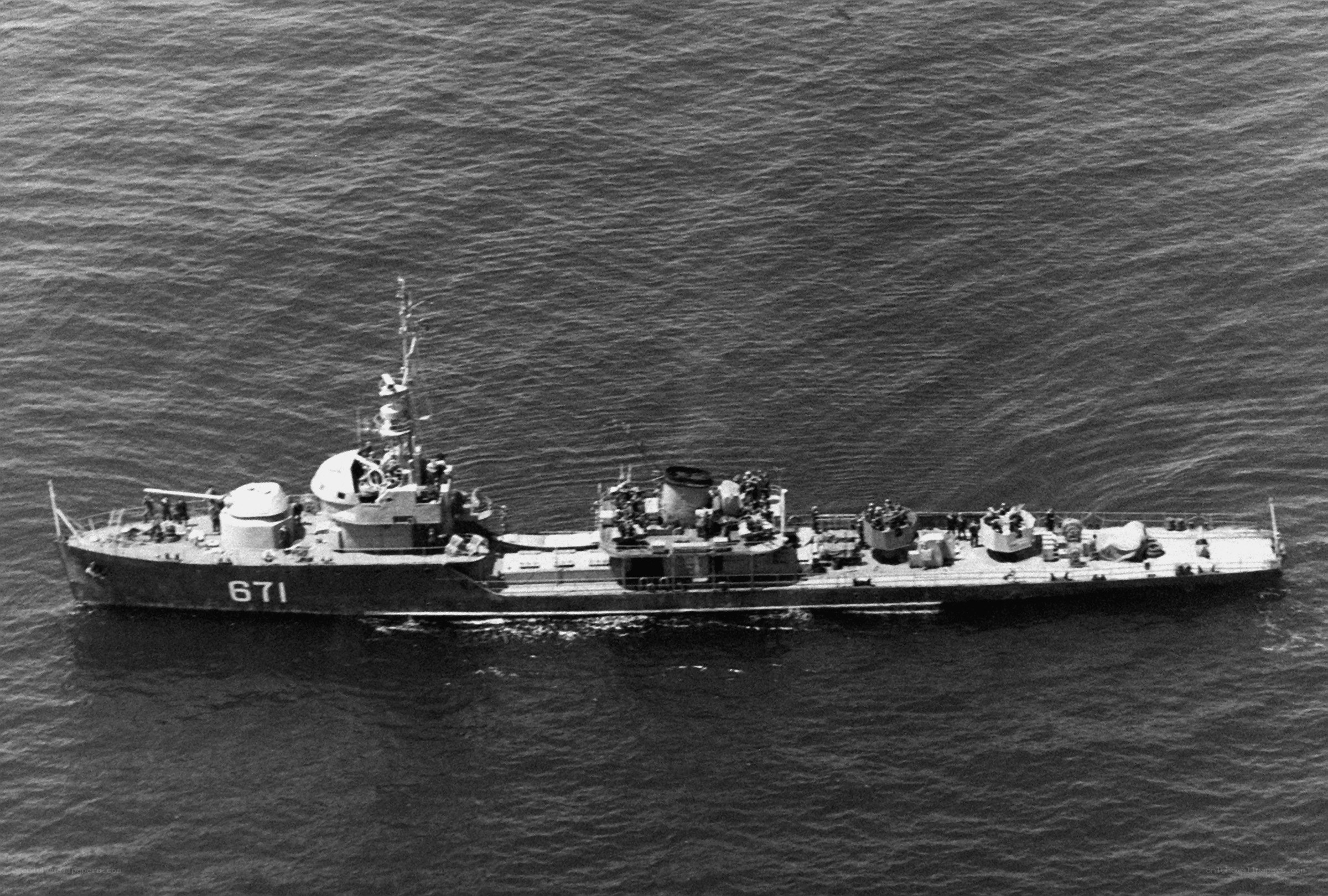 Naval vessel at sea