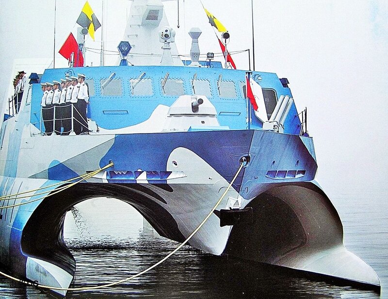 naval vessel with crew