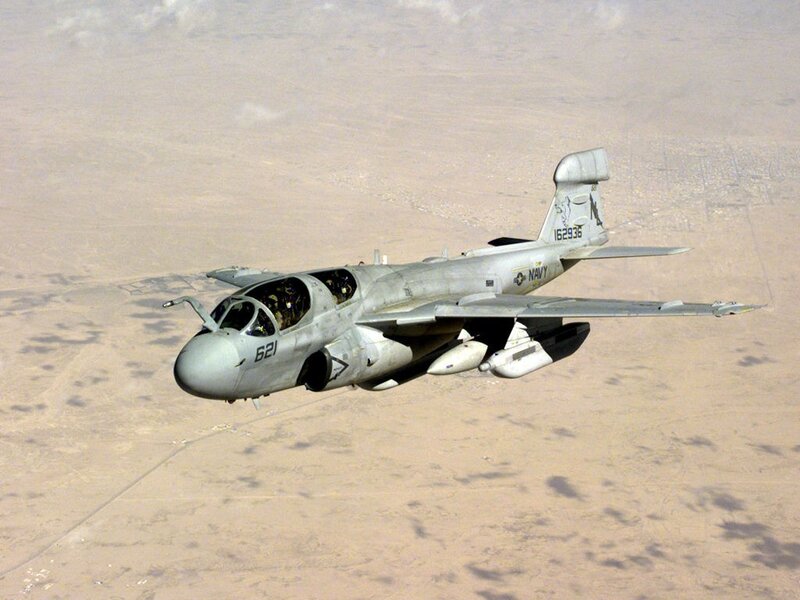 Navy A-6 Intruder in flight