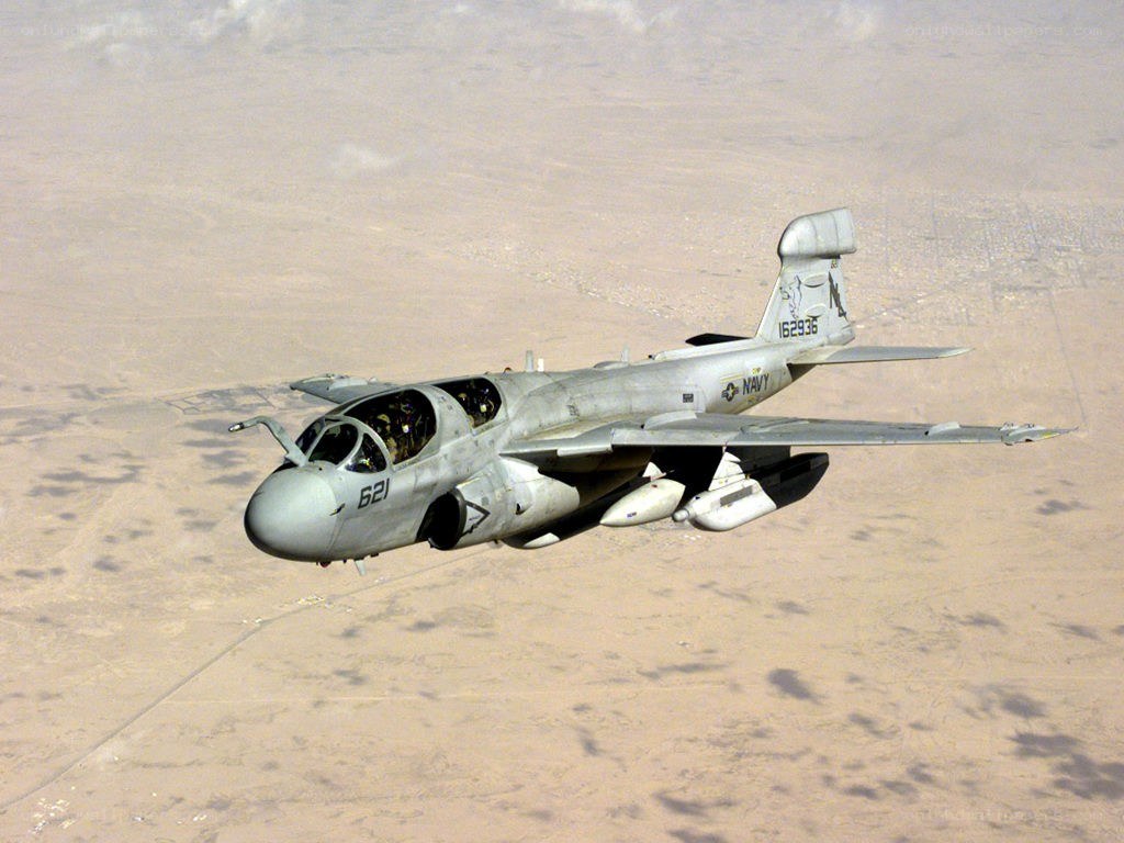 Navy A-6 Intruder in flight