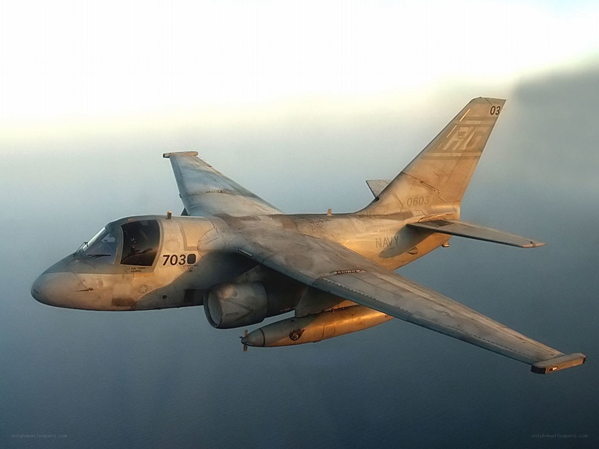 Navy A-6 Intruder in flight