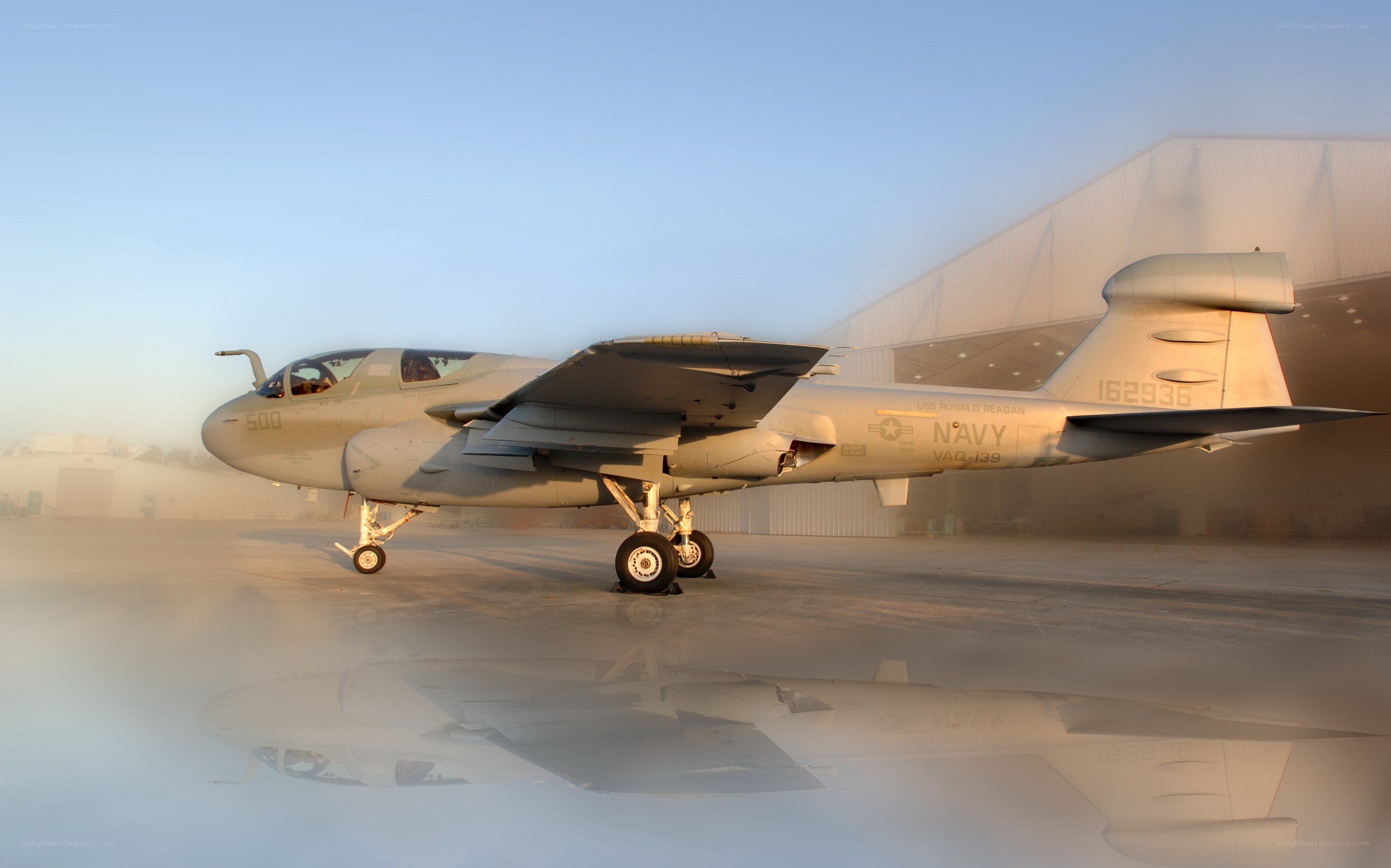 Navy aircraft on tarmac