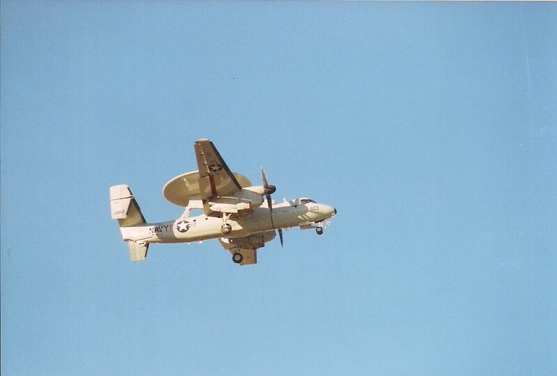 Navy E-2 Hawkeye Aircraft — Blue