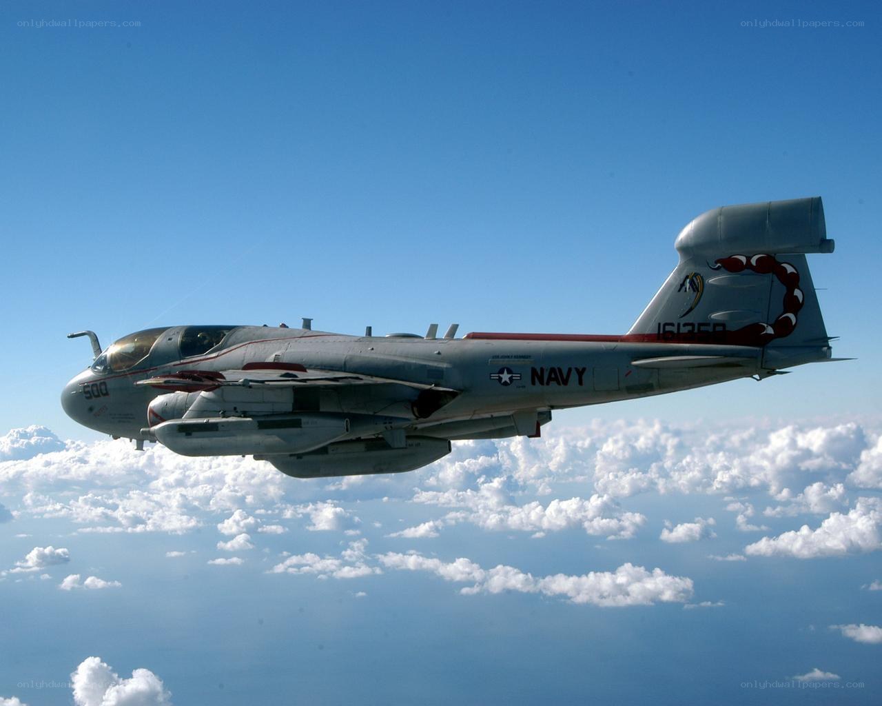 Navy EA-6B Prowler in flight