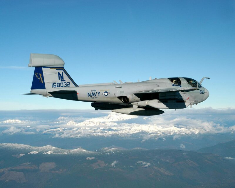 Navy EA-6B Prowler in flight