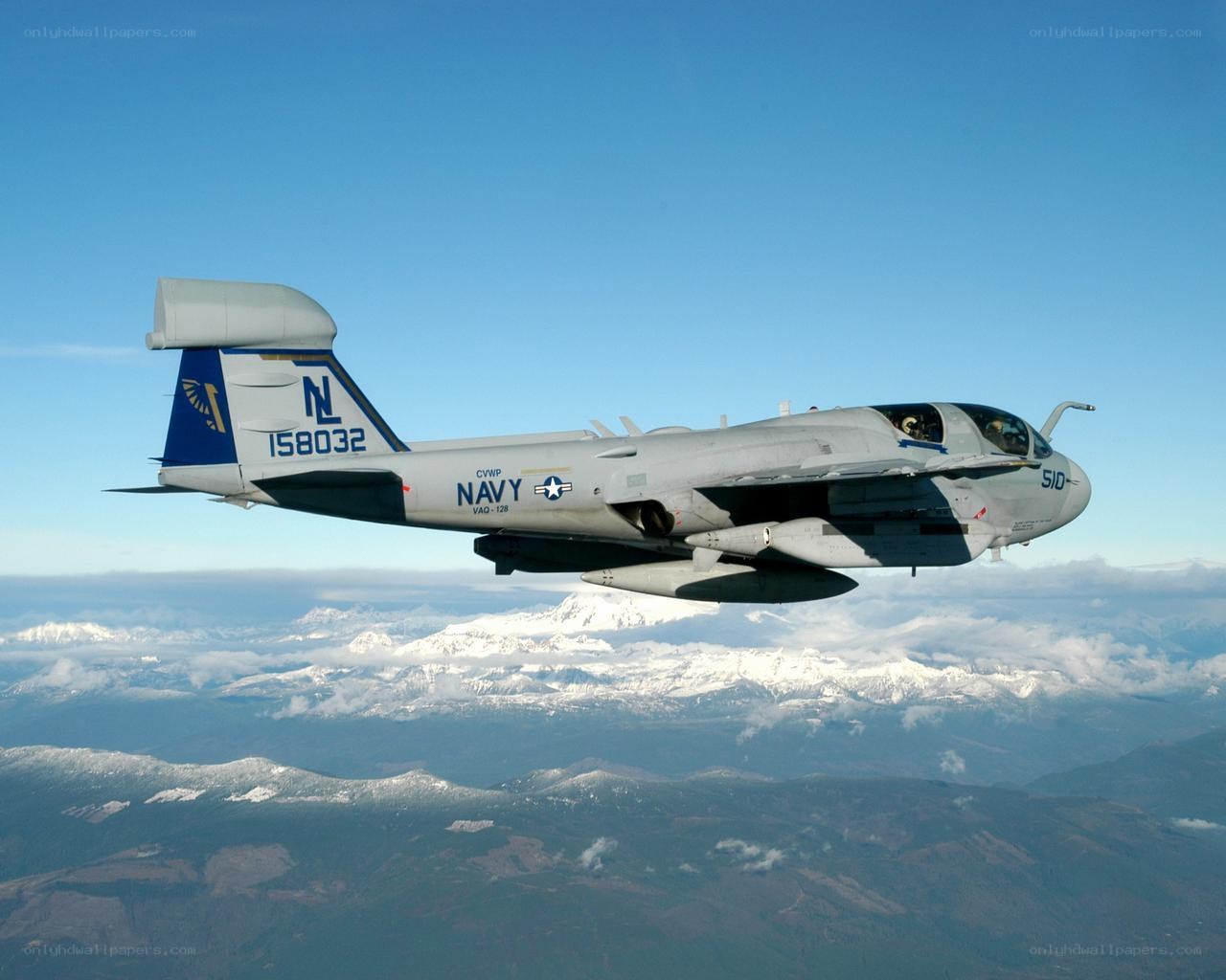 Navy EA-6B Prowler in flight