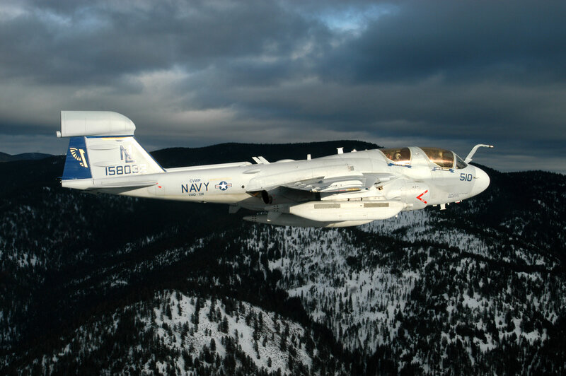 Navy EA-6B Prowler in flight