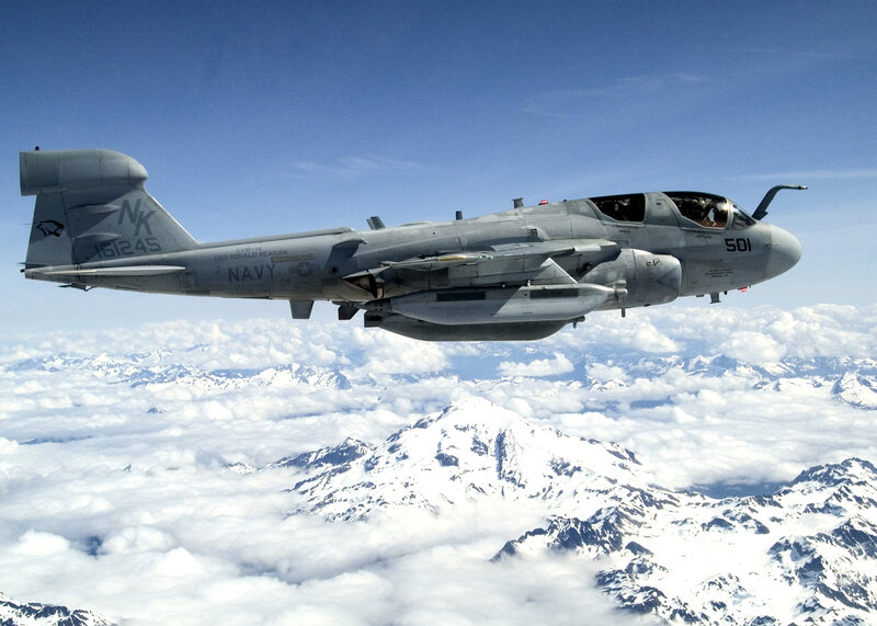 Navy EA-6B Prowler in flight