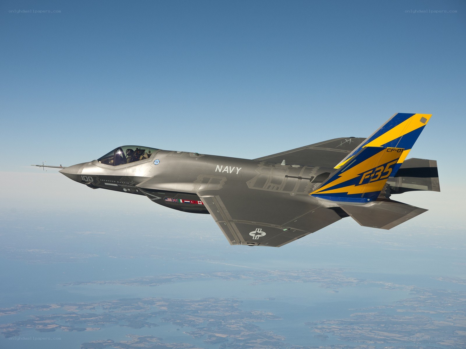 Navy F-35 in flight