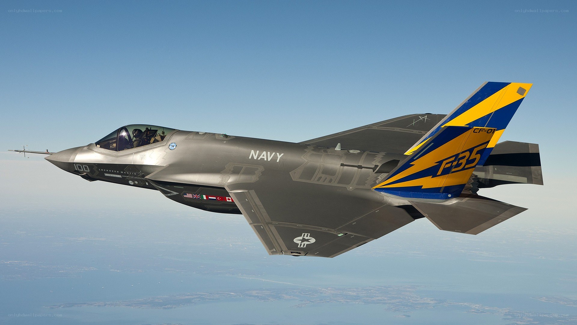 Navy F-35C in flight