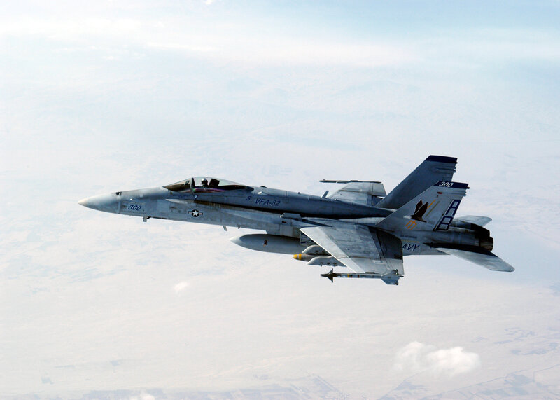 Navy Fighter Jet — Gray, Calm, Afternoon, Photograph, Aircraft