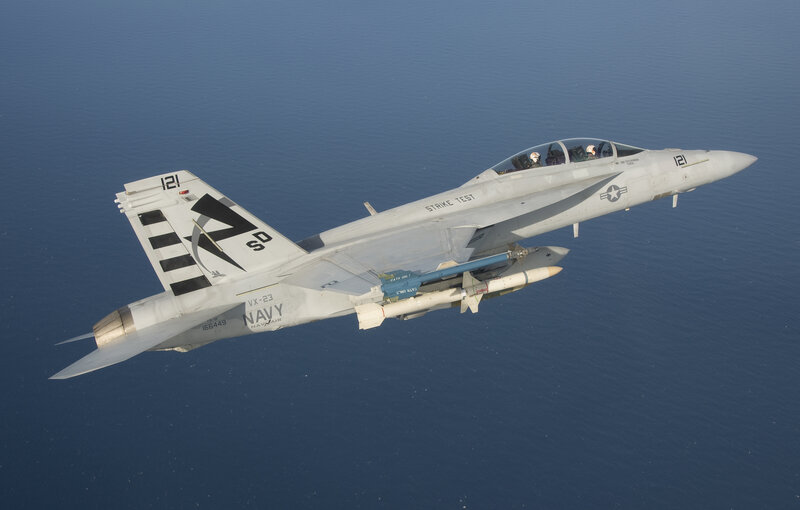 Navy Fighter Jet — Gray, Calm, Afternoon