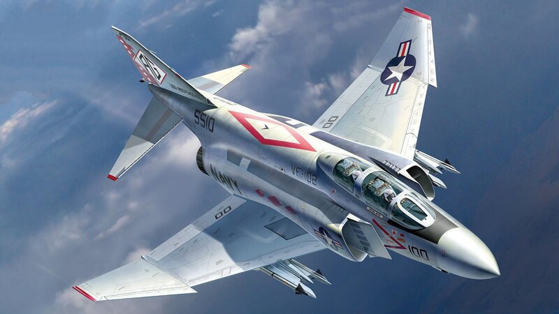 Navy Fighter Jet — Gray, Dramatic, Digital Art
