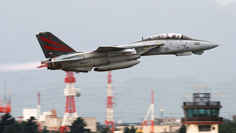 Navy Fighter Jet — Gray, Dynamic, Afternoon, Photograph